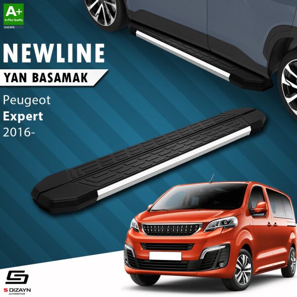 Peugeot Expert 3 Uzun Şase NewLine Krom Yan Basamak 243 Cm 2016 Üzeri A+ Kalite