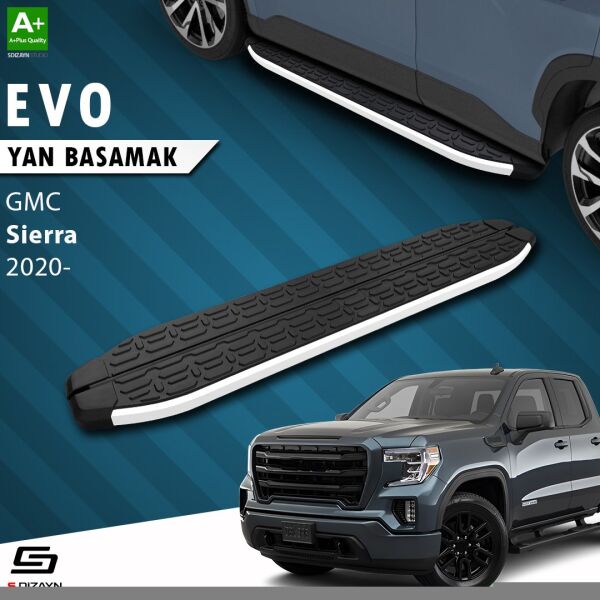 GMC Sierra 5 Uzun Şase Evo Aluminyum Yan Basamak 253 Cm 2020 Üzeri A+ Kalite