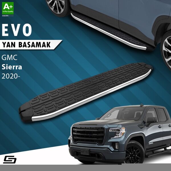 GMC Sierra 5 Uzun Şase Evo Krom Yan Basamak 253 Cm 2020 Üzeri A+ Kalite