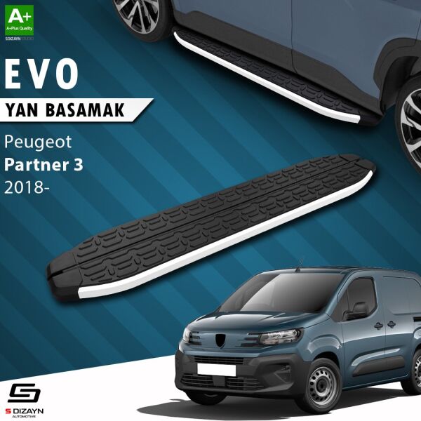 Peugeot Partner 3 Evo Aluminyum Yan Basamak 203 Cm 2018 Üzeri A+ Kalite