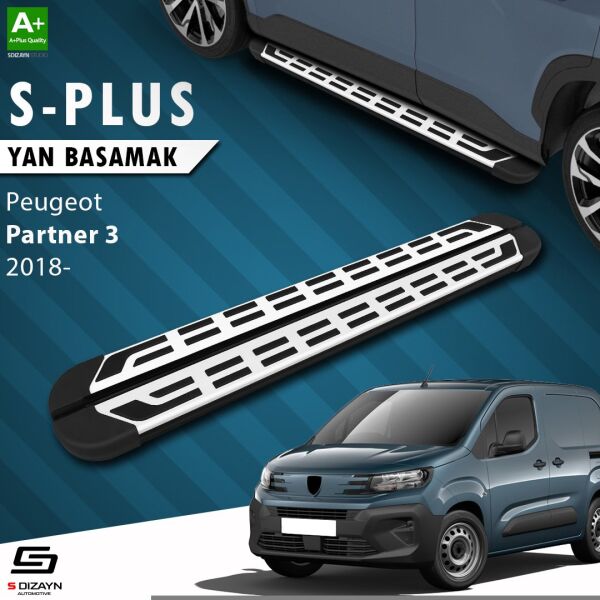 Peugeot Partner 3 S-Plus Gri Yan Basamak 203 Cm 2018 Üzeri A+ Kalite