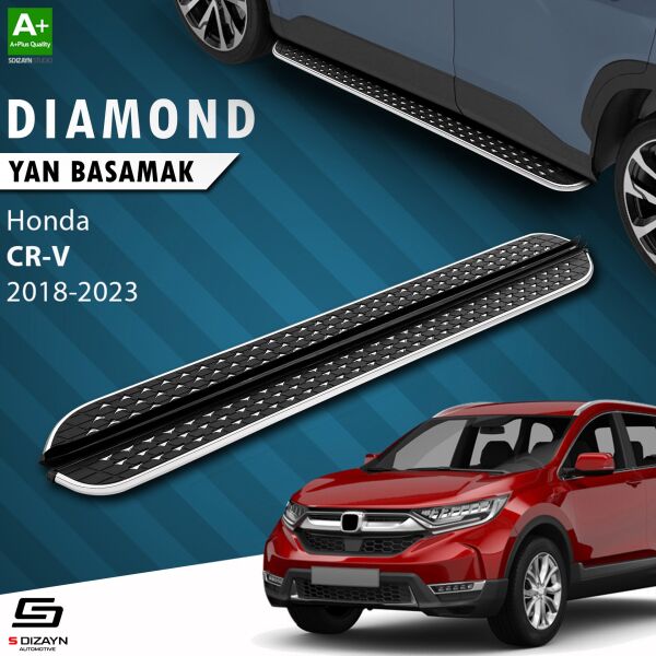 Honda CR-V 5 Diamond Krom Yan Basamak 173 Cm 2018-2023 A+ Kalite