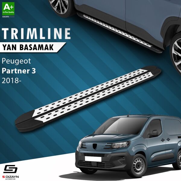 Peugeot Partner 3 TrimLine Gri Yan Basamak 202 Cm 2018 Üzeri A+ Kalite