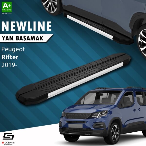Peugeot Rifter NewLine Aluminyum Yan Basamak 203 Cm 2019 Üzeri A+ Kalite