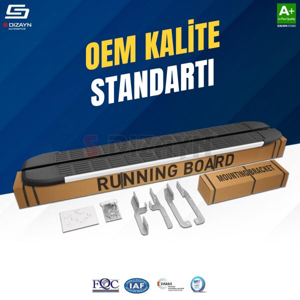 Peugeot Rifter S-Line Aluminyum Yan Basamak 203 Cm 2019 Üzeri A+ Kalite