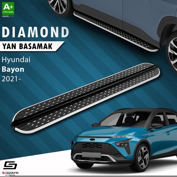 Hyundai Bayon Diamond Krom Yan Basamak 173 Cm 2021-2024 A+ Kalite