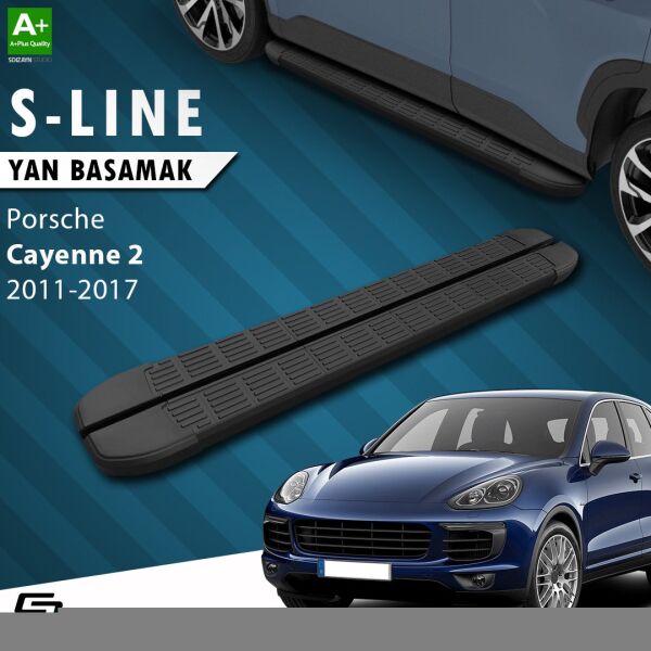 Porsche Cayenne 2 S-Line Siyah Yan Basamak 193 Cm 2011-2017 A+ Kalite