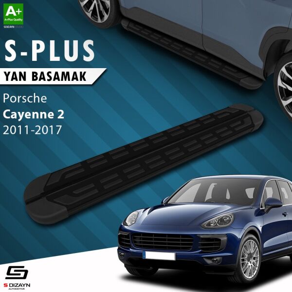 Porsche Cayenne 2 S-Plus Siyah Yan Basamak 193 Cm 2011-2017 A+ Kalite
