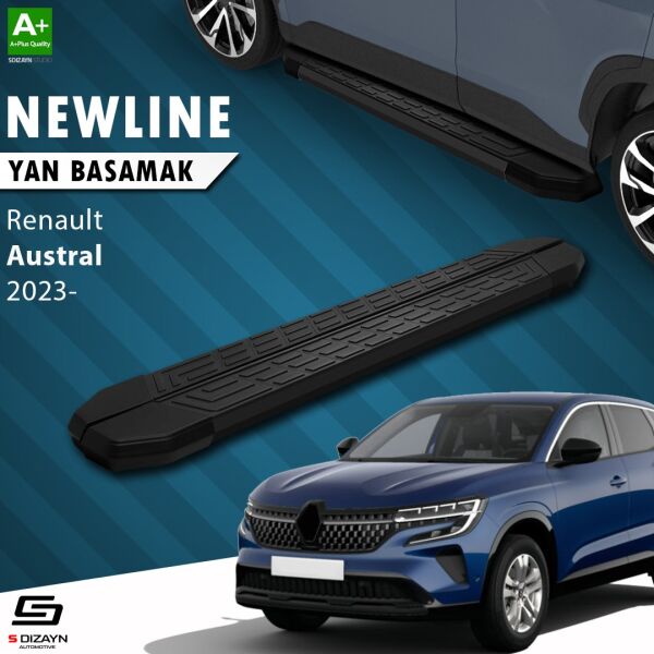 Renault Austral NewLine Siyah Yan Basamak 183 Cm 2023 Üzeri A+ Kalite