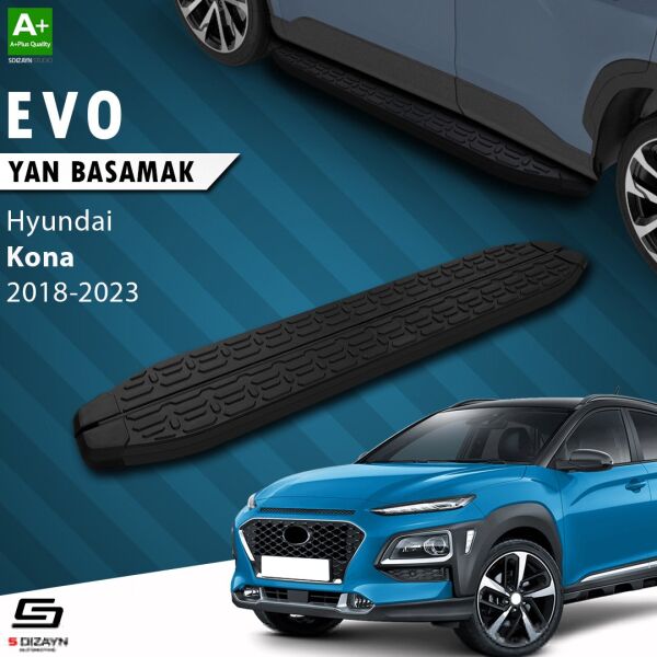 Hyundai Kona Evo Siyah Yan Basamak 173 Cm 2018-2023 A+ Kalite