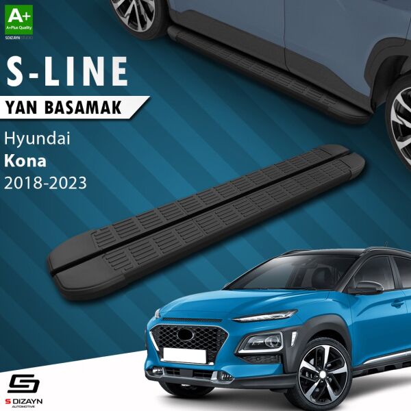 Hyundai Kona S-Line Siyah Yan Basamak 173 Cm 2018-2023 A+ Kalite