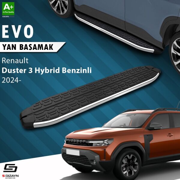 Renault Duster 3 Hybrid Benzinli Evo Krom Yan Basamak 183 Cm 2024 Üzeri A+ Kalite