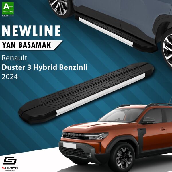 Renault Duster 3 Hybrid Benzinli NewLine Aluminyum Yan Basamak 183 Cm 2024 Üzeri A+ Kalite