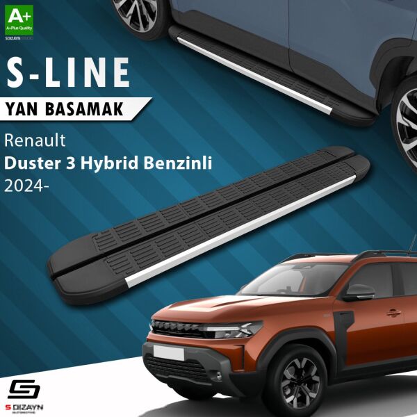 Renault Duster 3 Hybrid Benzinli S-Line Aluminyum Yan Basamak 183 Cm 2024 Üzeri A+ Kalite