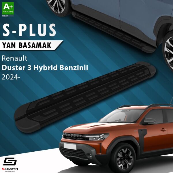 Renault Duster 3 Hybrid Benzinli S-Plus Siyah Yan Basamak 183 Cm 2024 Üzeri A+ Kalite