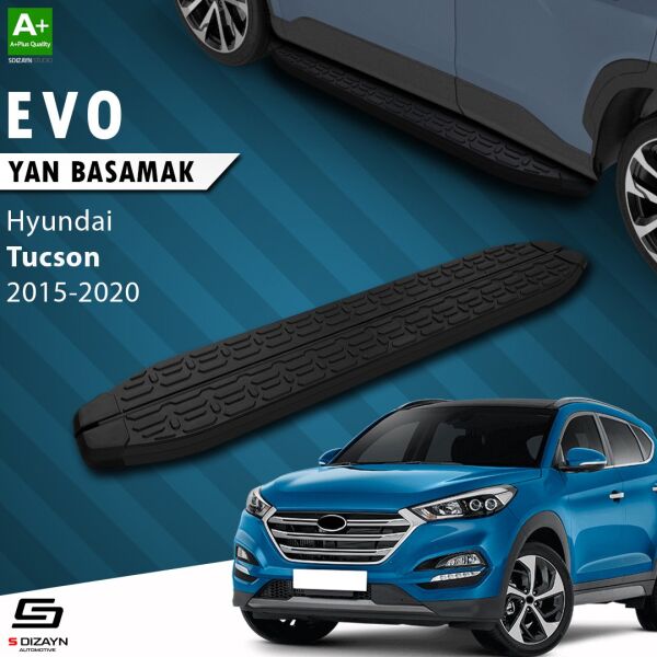 Hyundai Tucson 3 Evo Siyah Yan Basamak 173 Cm 2015-2020 A+ Kalite