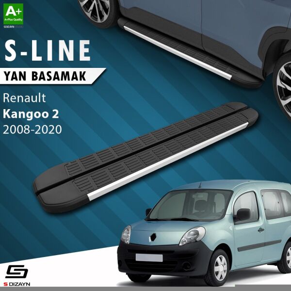 Renault Kangoo 2 Uzun Şase S-Line Aluminyum Yan Basamak 223 Cm 2008-2020 A+ Kalite