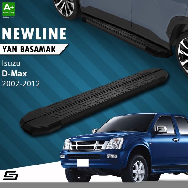 Isuzu D-Max NewLine Siyah Yan Basamak 203 Cm 2002-2012 A+ Kalite