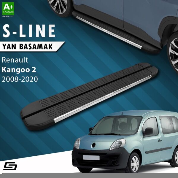 Renault Kangoo 2 Uzun Şase S-Line Krom Yan Basamak 223 Cm 2008-2020 A+ Kalite