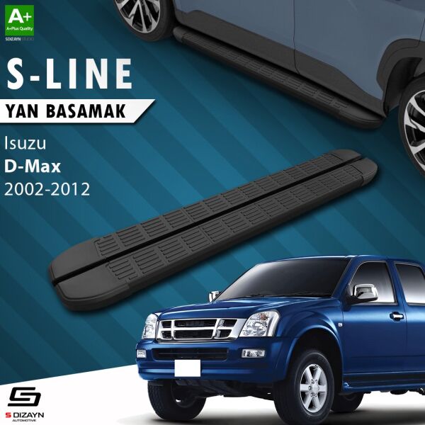 Isuzu D-Max S-Line Siyah Yan Basamak 203 Cm 2002-2012 A+ Kalite