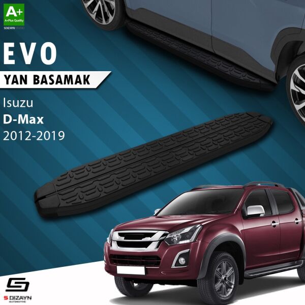 Isuzu D-Max 2 Evo Siyah Yan Basamak 203 Cm 2012-2019 A+ Kalite
