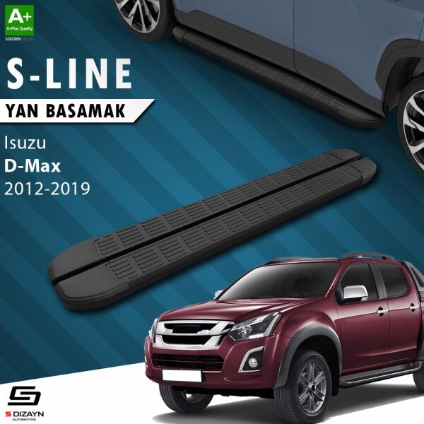 Isuzu D-Max 2 S-Line Siyah Yan Basamak 203 Cm 2012-2019 A+ Kalite