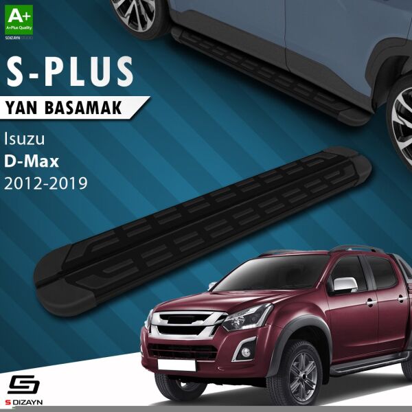 Isuzu D-Max 2 S-Plus Siyah Yan Basamak 203 Cm 2012-2019 A+ Kalite