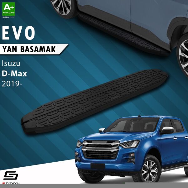 Isuzu D-Max 3 Evo Siyah Yan Basamak 203 Cm 2019 Üzeri A+ Kalite